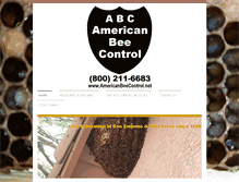 Tablet Screenshot of americanbeecontrol.net